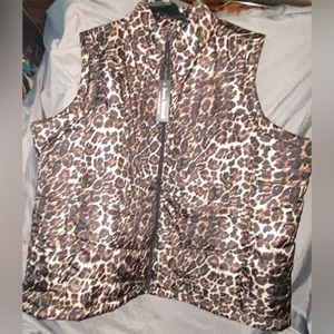 Women’s Cheetah Puff Vest